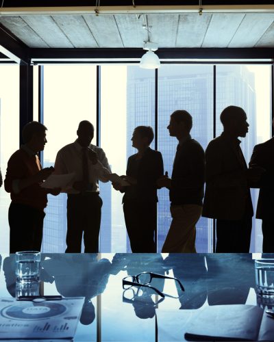Group of Business Talking in a Meeting
